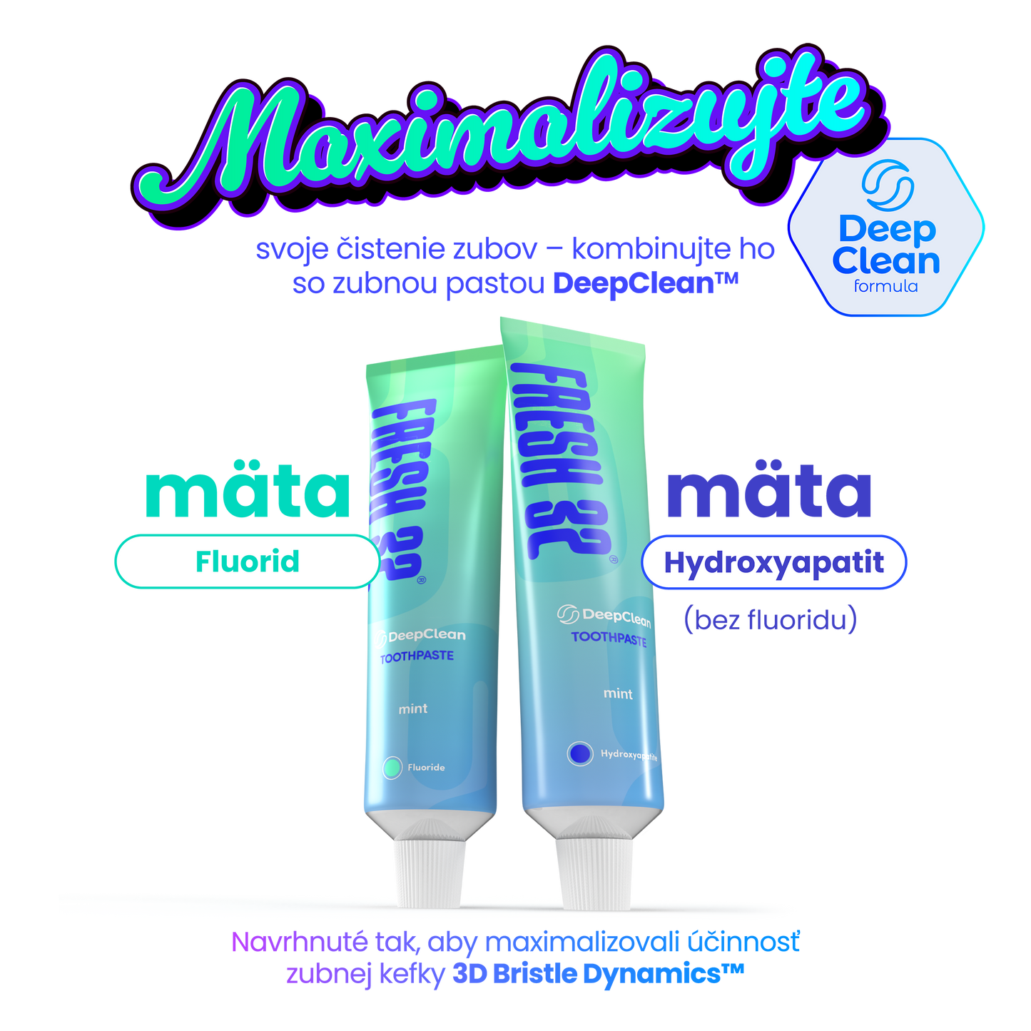 3D Bristle Dynamics™ toothbrush