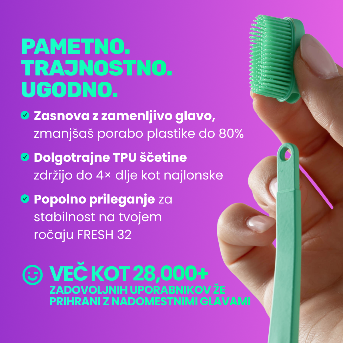 Końcówki 3D Bristle Dynamics™ do szczoteczki