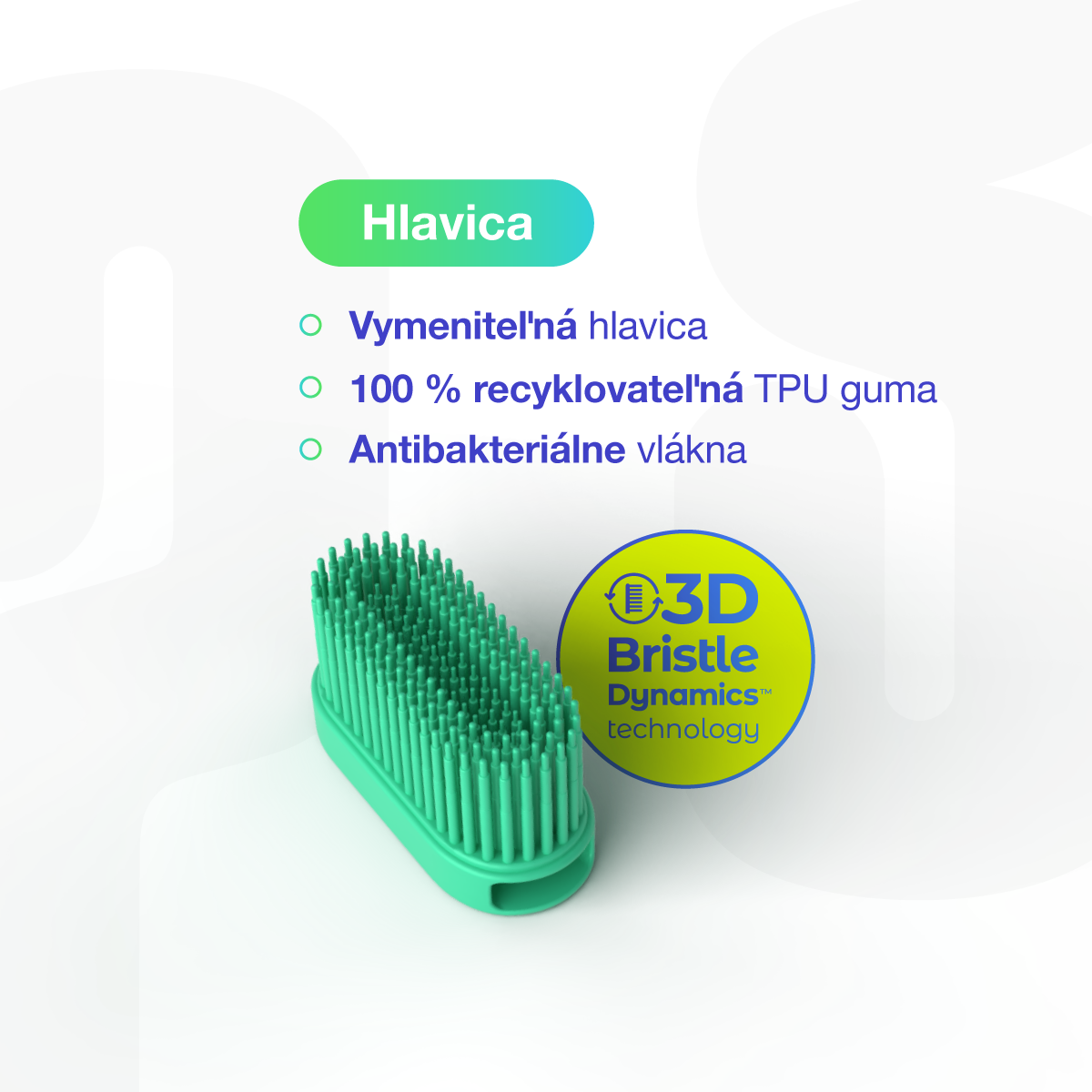 Końcówki 3D Bristle Dynamics™ do szczoteczki