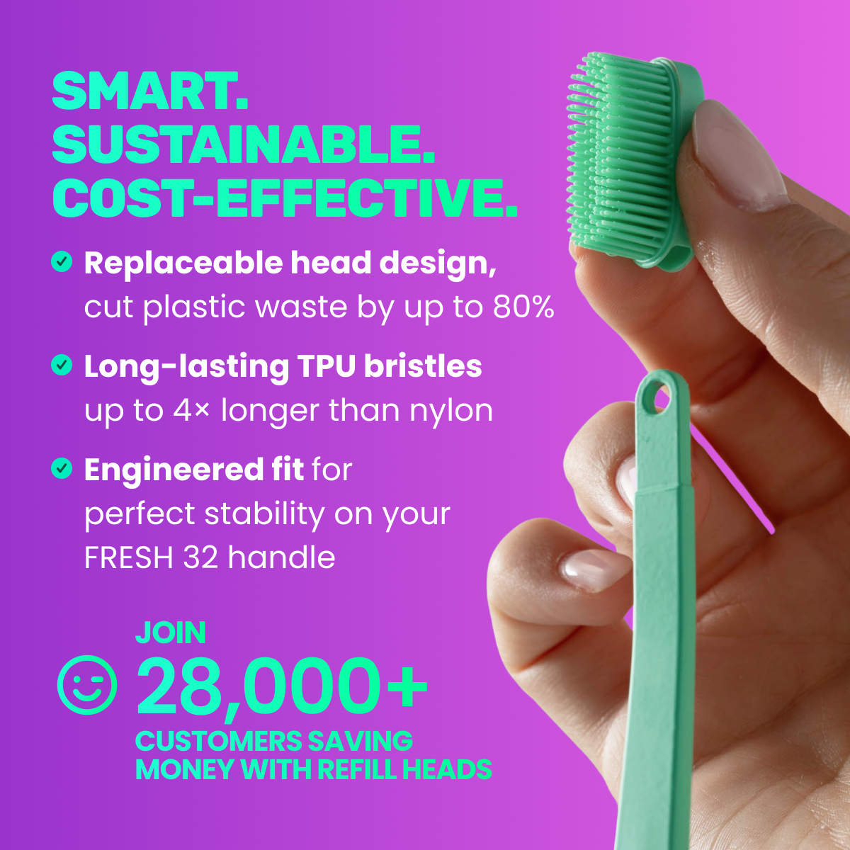 Końcówki 3D Bristle Dynamics™ do szczoteczki